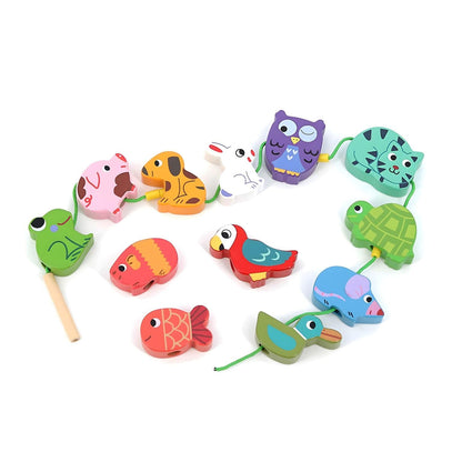 Introducing Wooden Beads - Familiar Animals with SKU 26150424 recommended for ages 12 months+