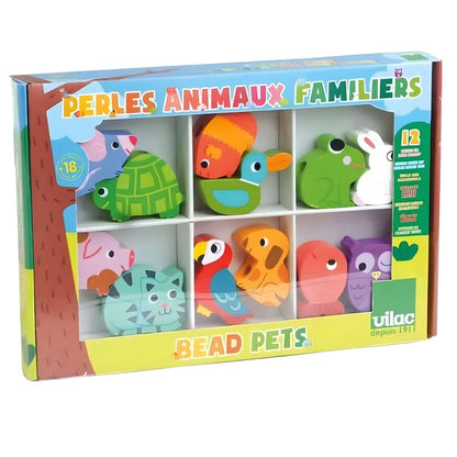 Introducing Wooden Beads - Familiar Animals with SKU 26150424 recommended for ages 12 months+