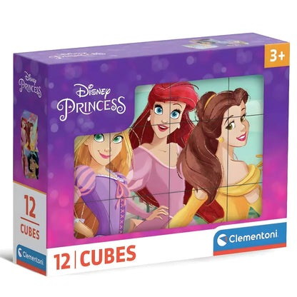 Introducing 12-Piece Cube - Disney Princesses with SKU 854119725 recommended for ages 3+