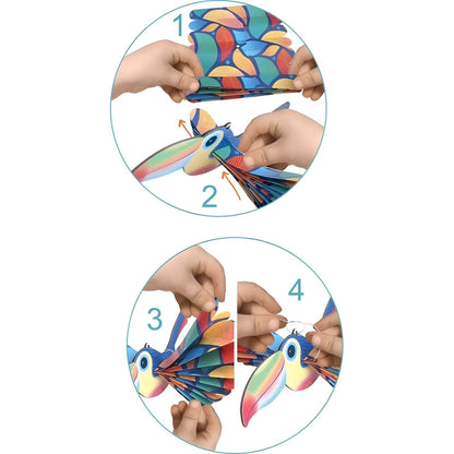 Introducing Fan Folding - Exotic Birds with SKU 711398325 recommended for ages 4+