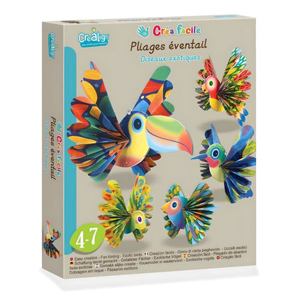 Introducing Fan Folding - Exotic Birds with SKU 711398325 recommended for ages 4+