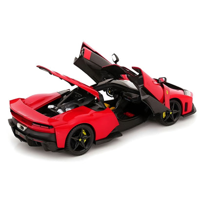 Ferrari F80 Signature visto de trás com portas e capô abertos
