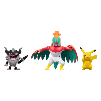 Introducing Pokémon Figures - Pikachu, Perrserker, and Hawlucha with SKU 23360124 recommended for + 4 years
