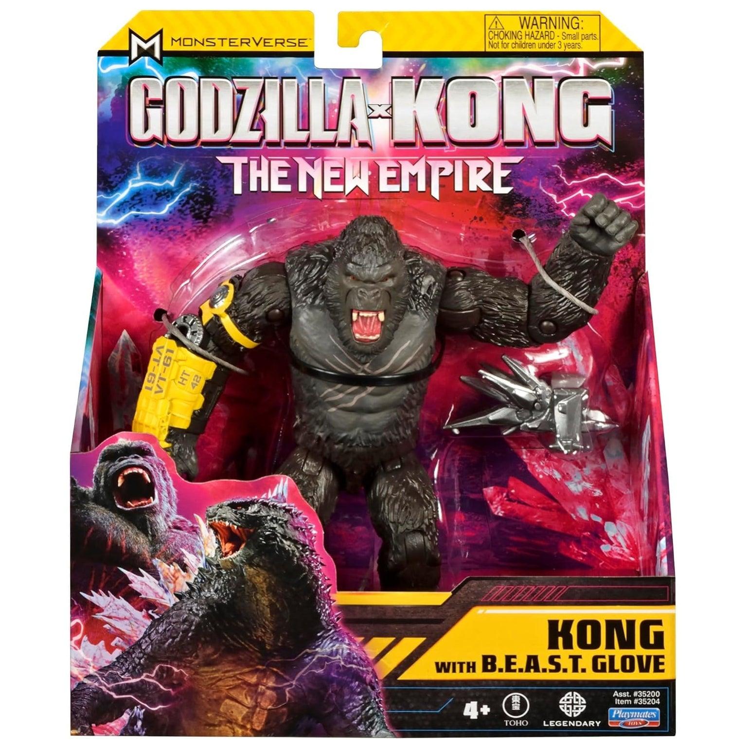 Godzilla x Kong - Kong com luva B.E.A.S.T. - Brincatoys