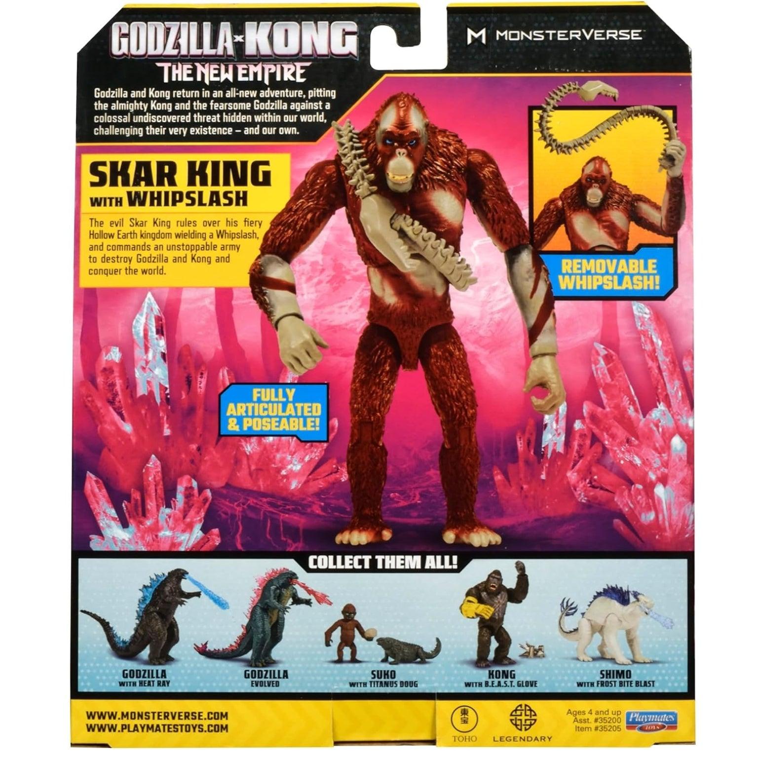 Godzilla x Kong - Skar King com chicote de ossos - Brincatoys