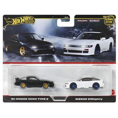 Introducing Hot Wheels - 96 Nissan 180SX Type X & Nissan SilEighty with SKU 232626325 recommended for ages 3+