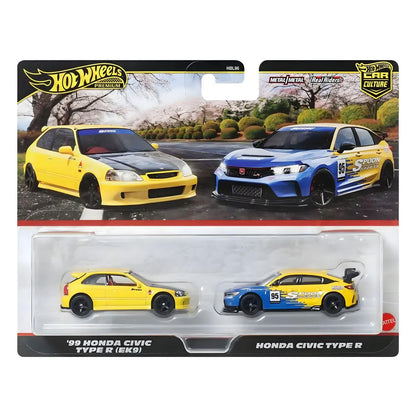 Introducing Hot Wheels - 99 Honda Civic Type R (EK9) & Honda Civic Type R with SKU 232625725 recommended for ages 3+