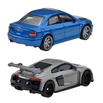Introducing Hot Wheels Car Culture - Audi S4 Quattro and Audi R8 LMS with SKU 772917624 recommended for ages 3+