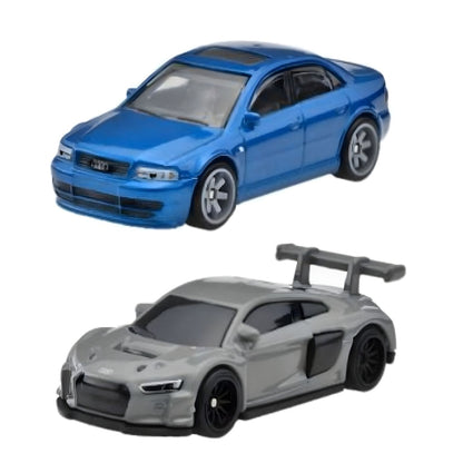 Introducing Hot Wheels Car Culture - Audi S4 Quattro and Audi R8 LMS with SKU 772917624 recommended for ages 3+