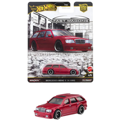 Introducing Hot Wheels - Mercedes-Benz E 36 AMG Fast Wagons with SKU 232623925 recommended for ages 3+