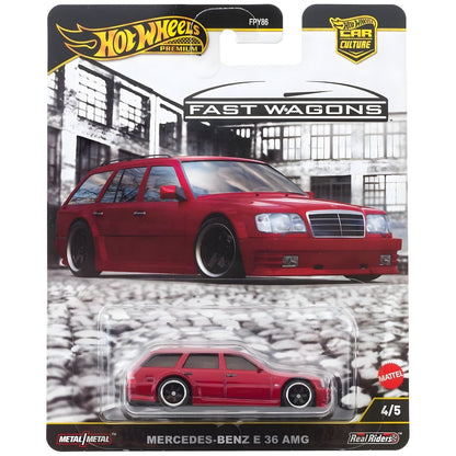 Introducing Hot Wheels - Mercedes-Benz E 36 AMG Fast Wagons with SKU 232623925 recommended for ages 3+