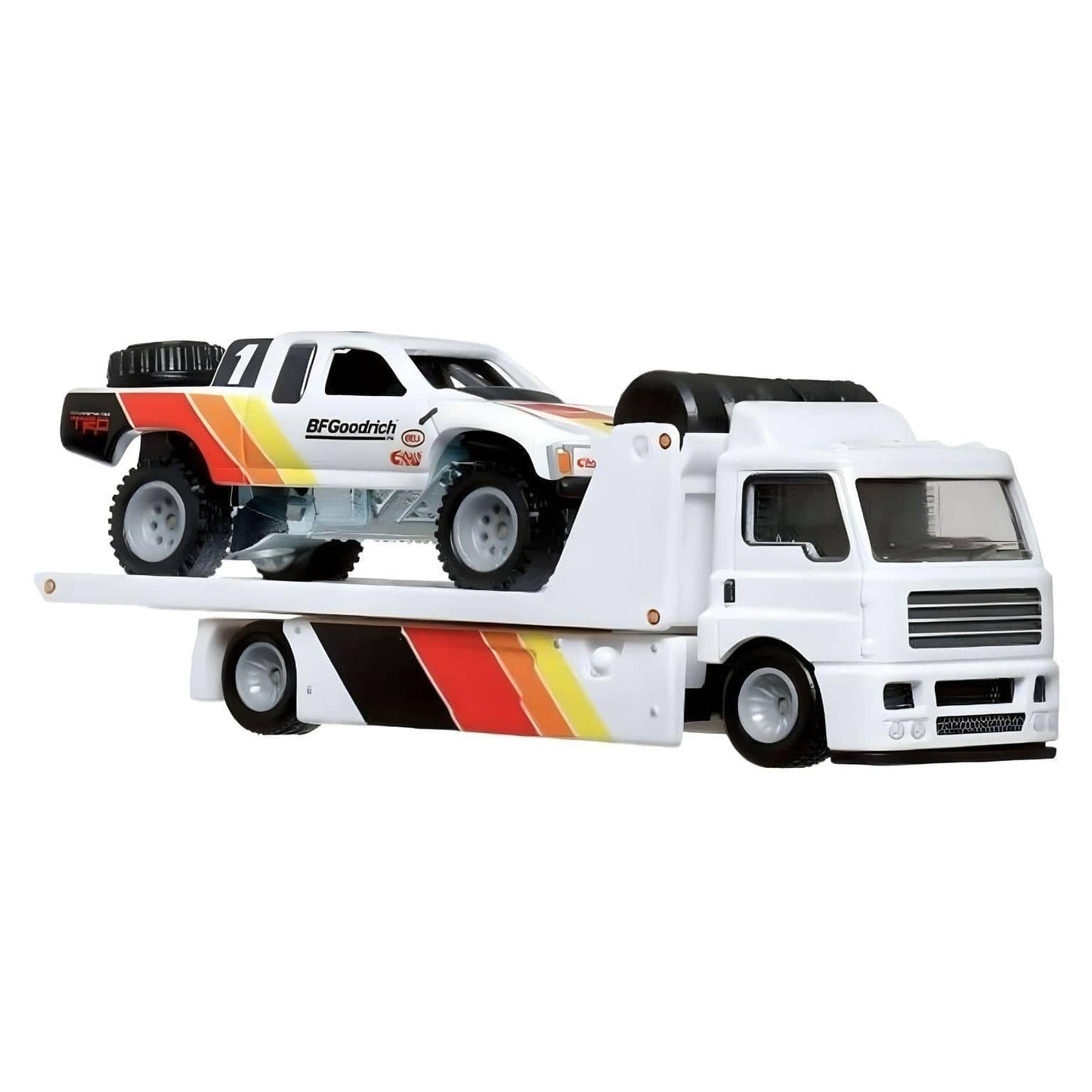 Apresentamos Hot Wheels Team Transport Fleet Street + Toyota Off Road Truck com o SKU 771862725 recomendado para + 3 anos