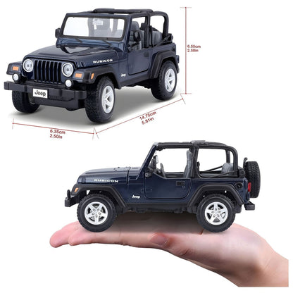 Introducing Blue Jeep Wrangler Rubicon with SKU 683124524 recommended for ages 3+