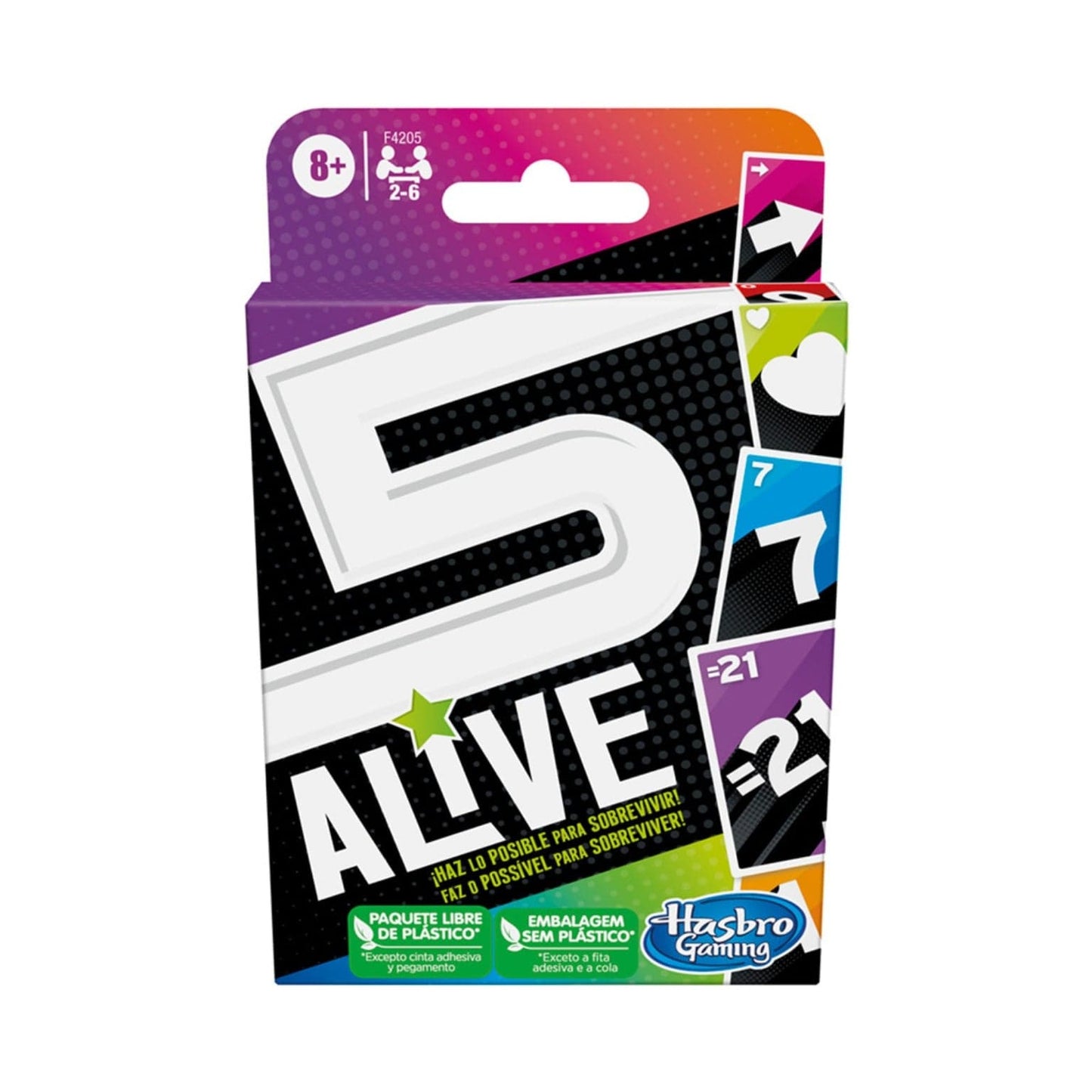 Apresentamos Cartas Five Alive com o SKU 90420524 recomendado para + 8 anos