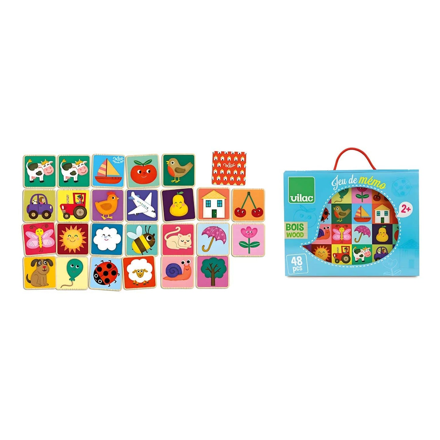 Apresentamos Jogo de memória ilustrado por Mélusine Allirol com o SKU 26247724 recomendado para + 2 anos