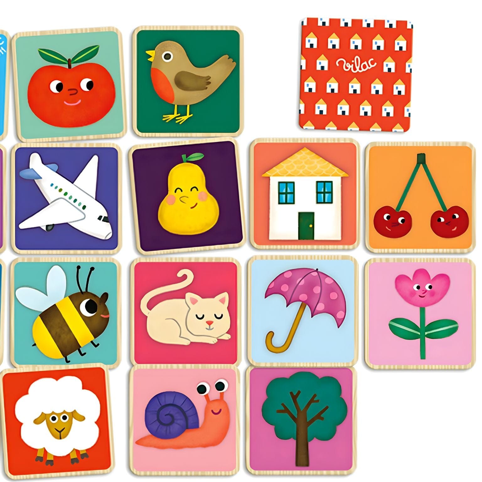 Apresentamos Jogo de memória ilustrado por Mélusine Allirol com o SKU 26247724 recomendado para + 2 anos