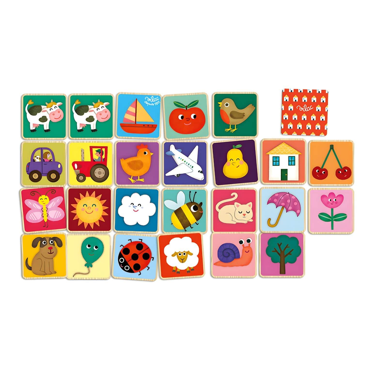 Apresentamos Jogo de memória ilustrado por Mélusine Allirol com o SKU 26247724 recomendado para + 2 anos