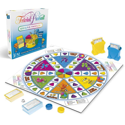 Introducing Trivial Pursuit Family Edition Game with SKU 90192124 recommended for + 8 years