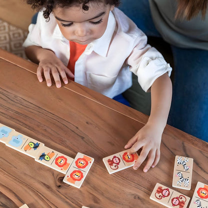 Introducing Jungle Dominoes Game 28 Pieces with SKU 80020425 recommended for + 2 years