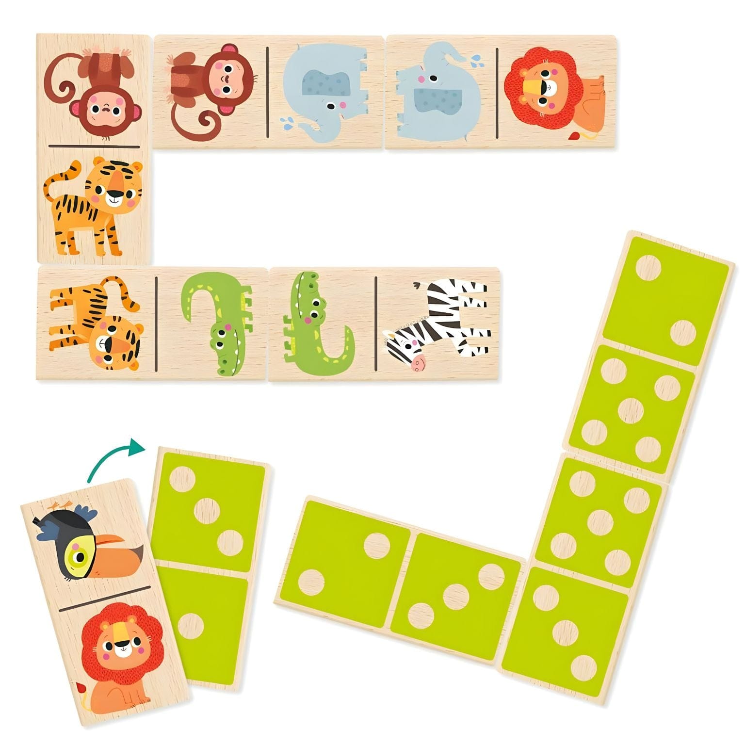 Apresentamos Jogo Dominó da Selva 28 Peças com o SKU 80020425 recomendado para + 2 anos