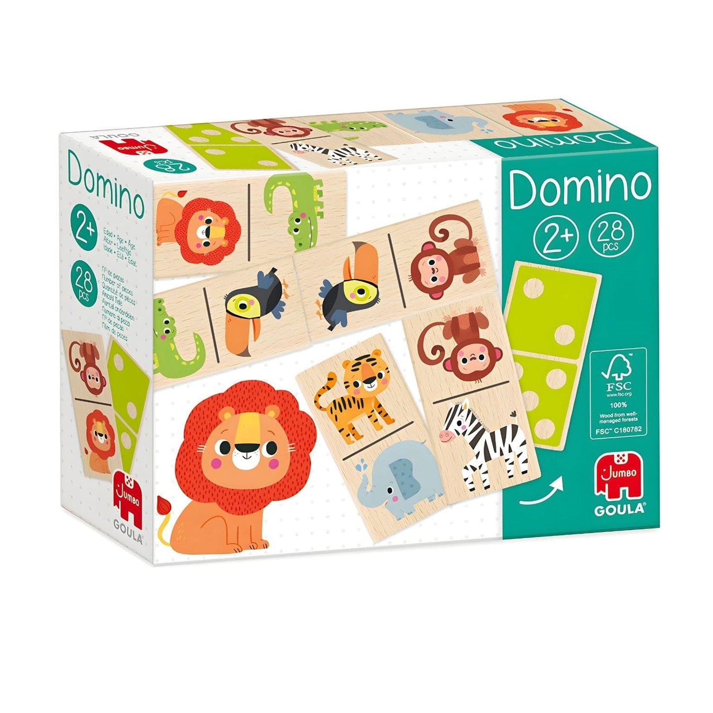 Apresentamos Jogo Dominó da Selva 28 Peças com o SKU 80020425 recomendado para + 2 anos
