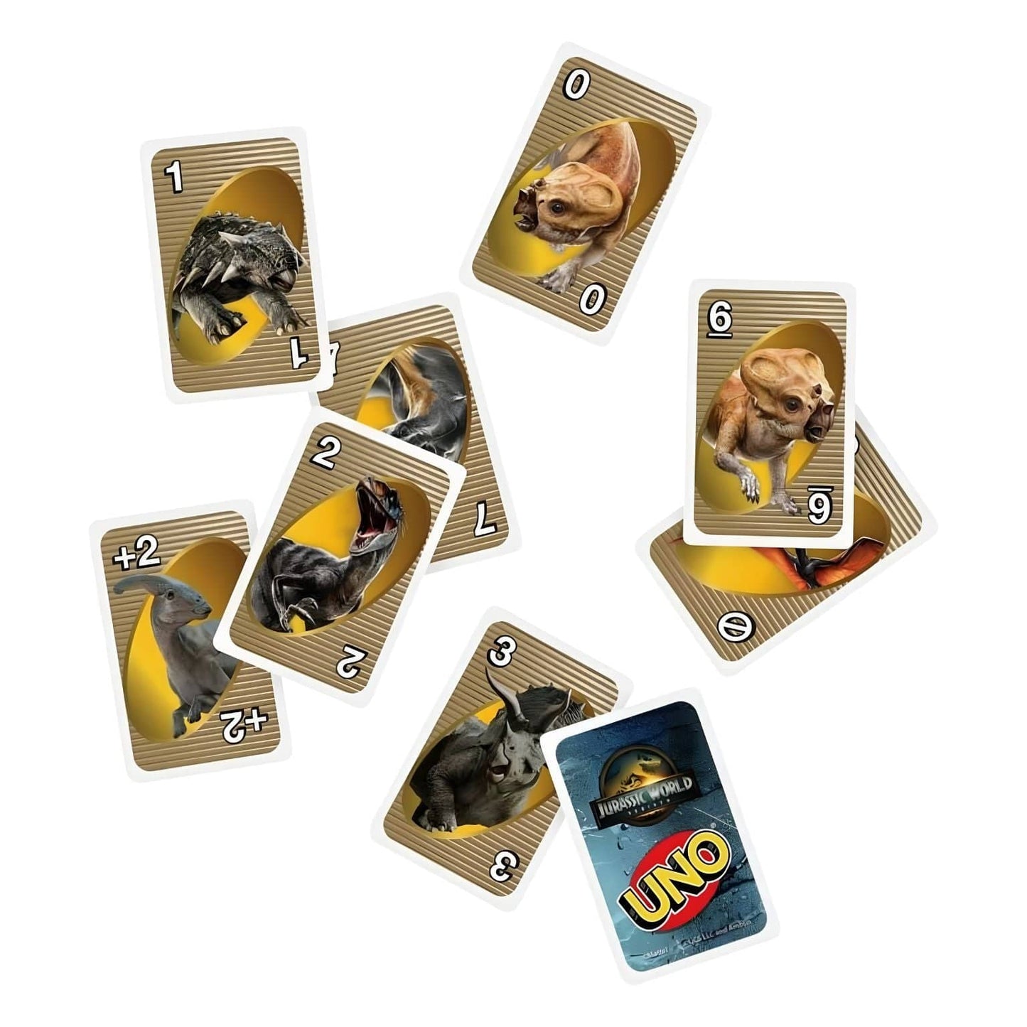 Apresentamos Jogo Uno Jurassic World Rebirth com o SKU 233049025 recomendado para + 7 anos