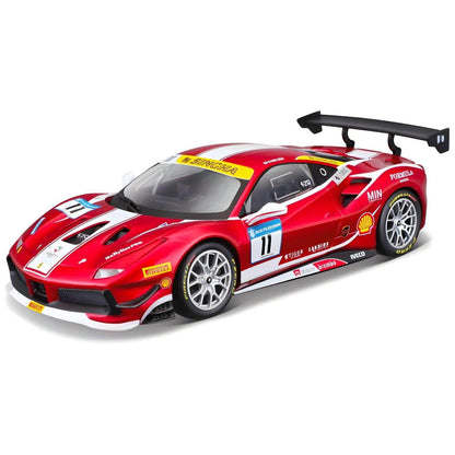 Introducing Ferrari Racing 488 Challenge construction kit with SKU 682658225 recommended for Bburago