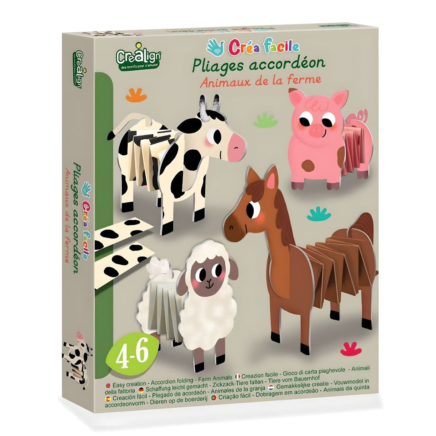 Apresentamos Dobragem em acórdeão - Animais da Quinta com o SKU 711395225 recomendado para + 4 anos