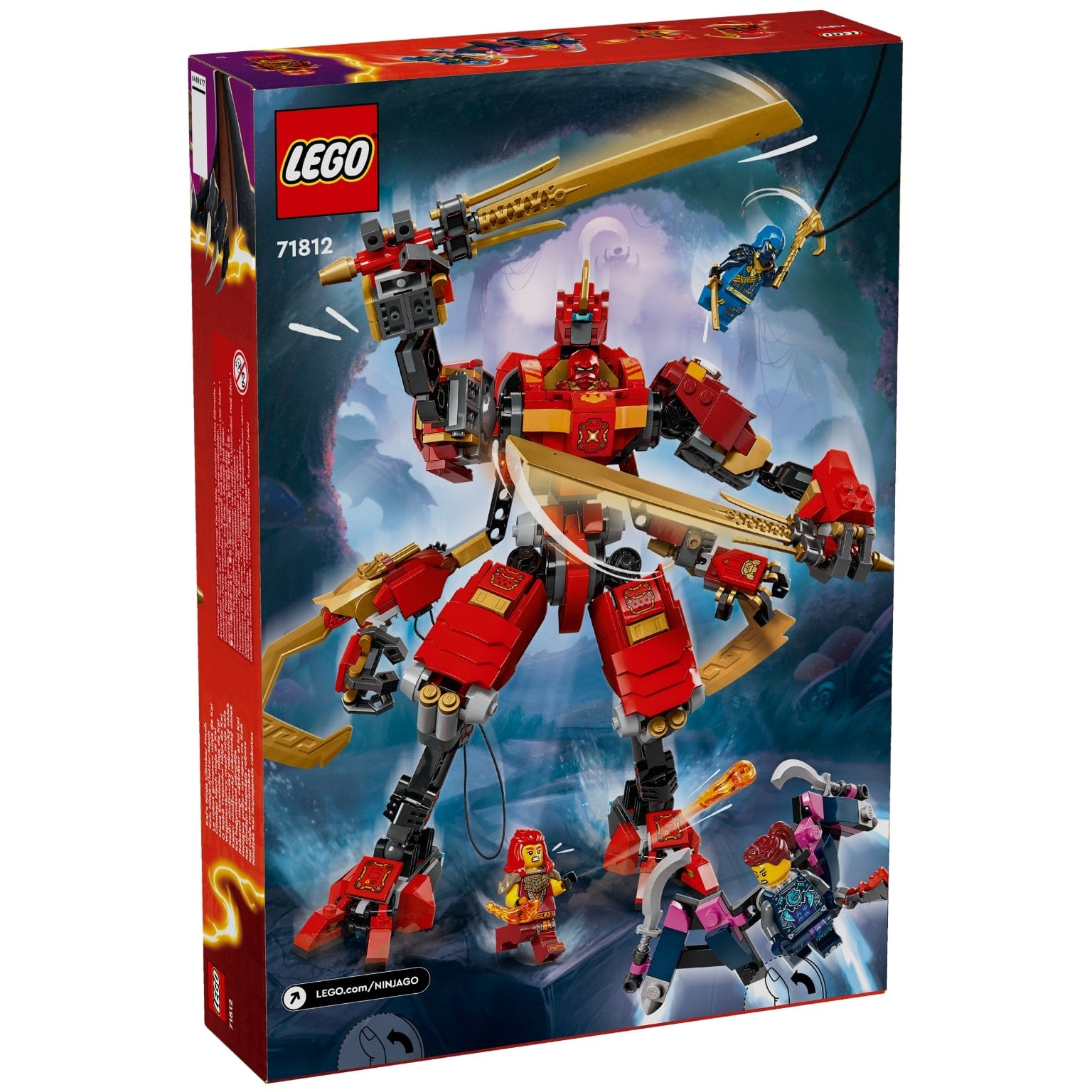 Apresentamos Lego Ninjago O Robô Trepador Ninja do Kai com o SKU 667181224 recomendado para + 9 anos