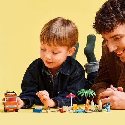 Introducing Lego Bluey - Beach Car Trip with Bluey and Family with SKU 661120225 recommended for ages 4+