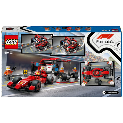 Introducing Lego City F1 Pit Stop and Pit Crew with Ferrari Car with SKU 666044325 recommended for + 6 years