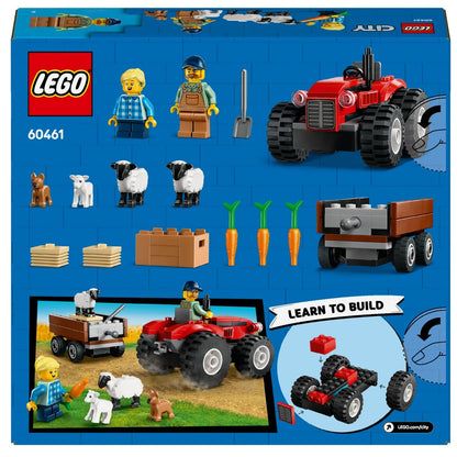 Introducing Lego City Red Farm Tractor with Trailer and Sheep with SKU 666046125 recommended for ages 4+