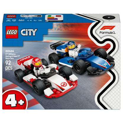 Introducing LEGO City Williams Racing F1 and Haas F1 Race Cars with SKU 666046425, recommended for ages 4+