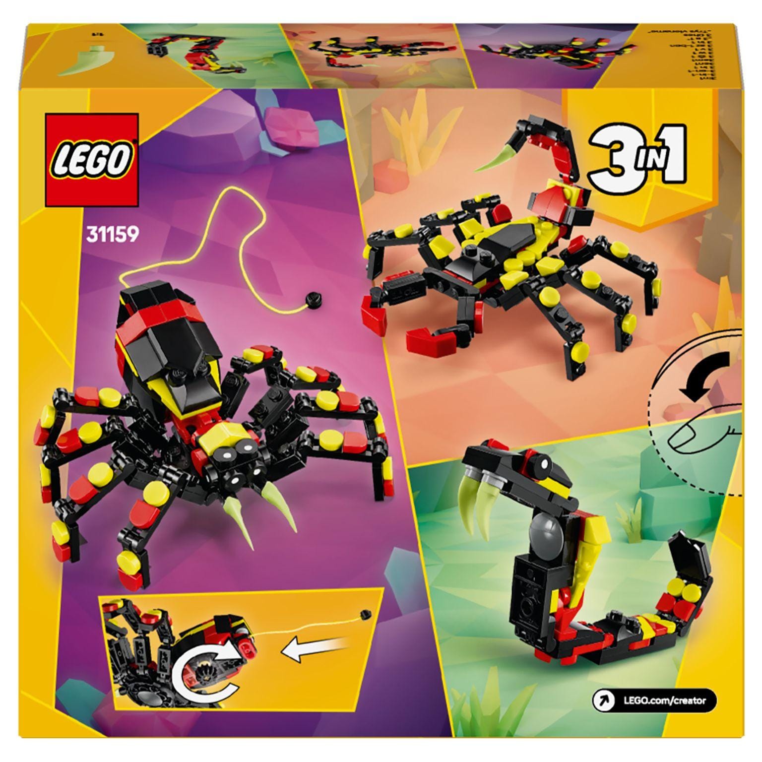 Apresentamos Lego Creator - Animais Selvagens: Aranha Surpreendente com o SKU 663115925 recomendado para + 7 anos