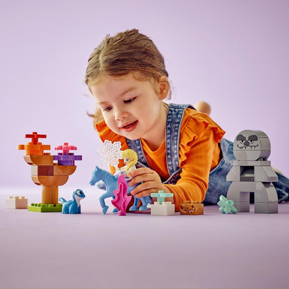 Introducing Lego Duplo Elsa and Bruni in the Enchanted Forest with SKU 661041824 recommended for + 2 years