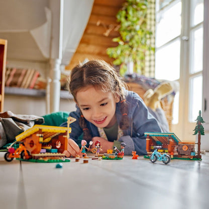 Introducing Lego Friends - Adventure Camp Cozy Cabins with SKU 664262424 recommended for ages 7+