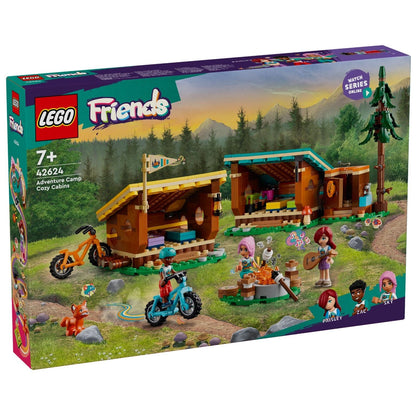 Introducing Lego Friends - Adventure Camp Cozy Cabins with SKU 664262424 recommended for ages 7+