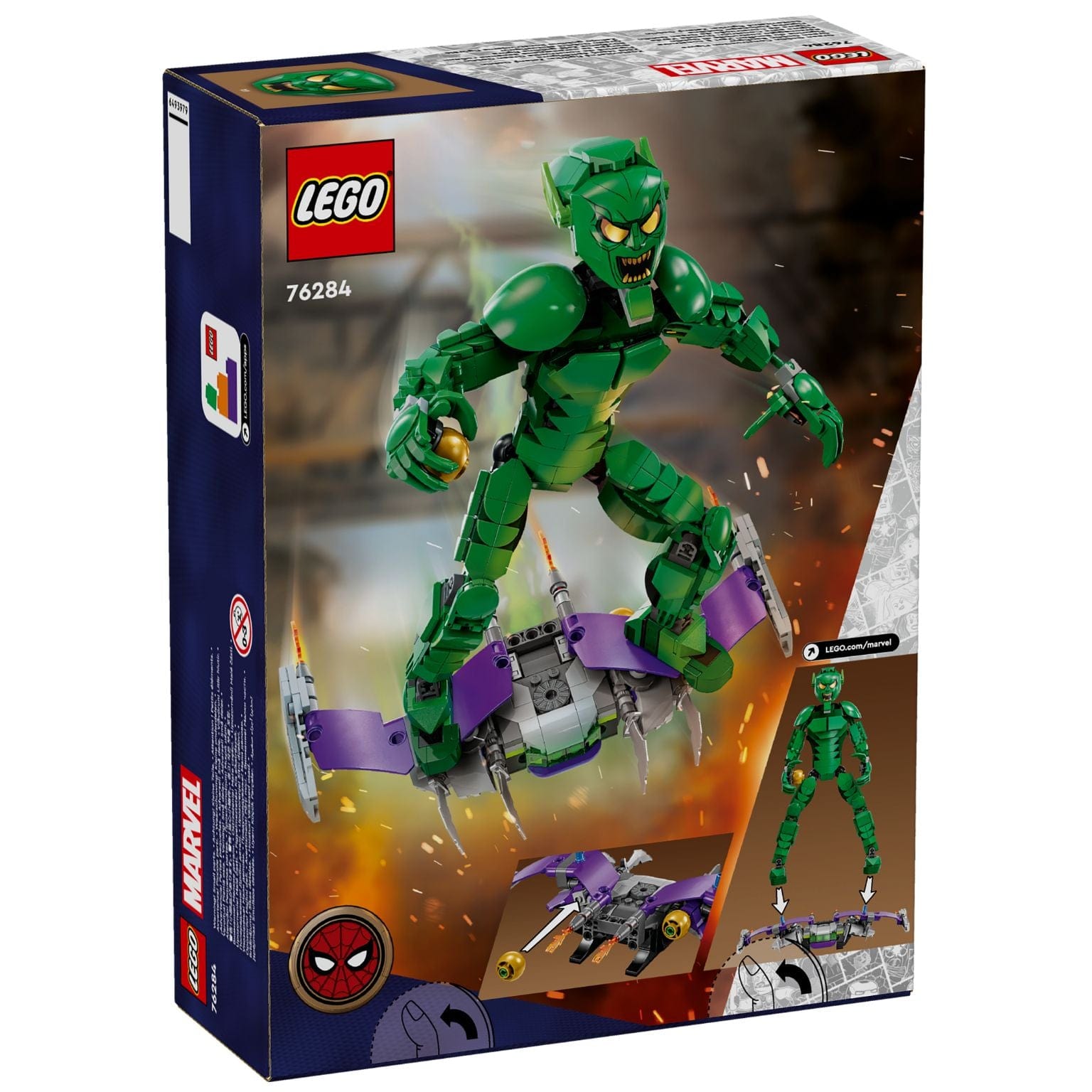 Apresentamos Lego Marvel - Figura de Construção de Green Goblin com o SKU 667628424 recomendado para + 8 anos