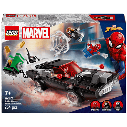 Introducing Lego Marvel Spider-Man vs. Venom's Muscle Car with SKU 667630925 recommended for ages 7+