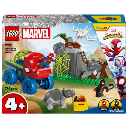 Introducing Lego Marvel - Spidey Team – Dinosaur Off-Road Vehicle Rescue with SKU 661119925 recommended for ages 4+