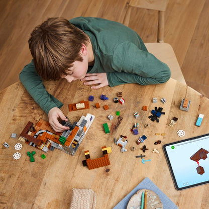 Introducing Lego Minecraft - The Badlands Mineshaft with SKU 662126324 recommended for + 8 years