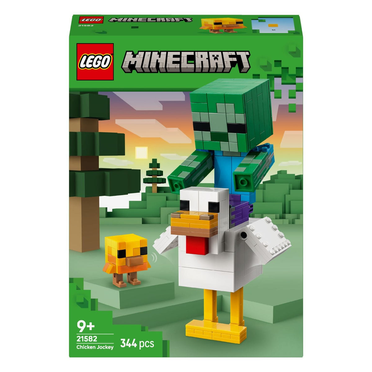 LEGO Minecraft Jóquei da Galinha 21582 – vista do conjunto