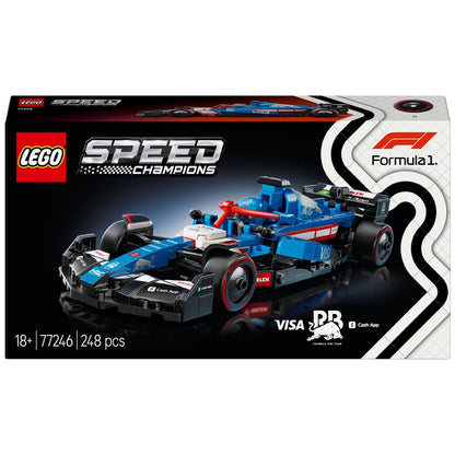 Introducing Lego Speed Champions Visa Cash App RB VCARB 01 F1 Race Car with SKU 667724625 recommended for + 14 years