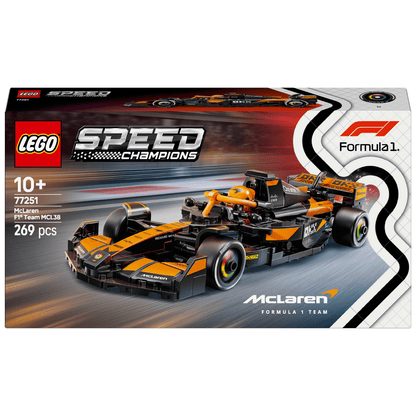 Introducing Lego Speed Champions McLaren F1® Team MCL38 Race Car with SKU 667725125 recommended for + 10 years