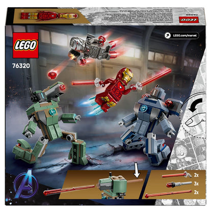 Introducing Lego Super Heroes - Iron Man and War Machine vs. Hammer Drones with SKU 667632025 recommended for ages 7+