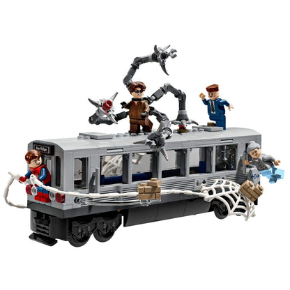 Introducing Lego Super Heroes - Spider-Man vs. Doc Ock – Subway Scene with SKU 667632125 recommended for ages 9+