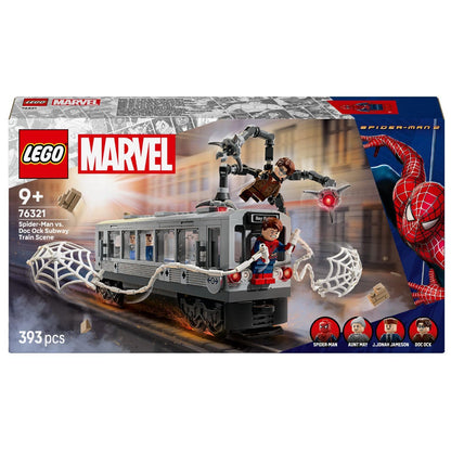 Introducing Lego Super Heroes - Spider-Man vs. Doc Ock – Subway Scene with SKU 667632125 recommended for ages 9+