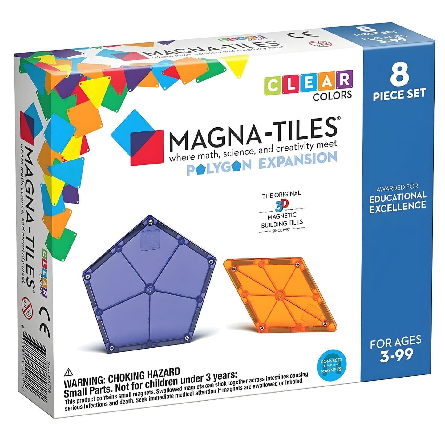 Apresentamos Magna-Tiles Polígonos extra com o SKU 771571825 recomendado para + 3 anos