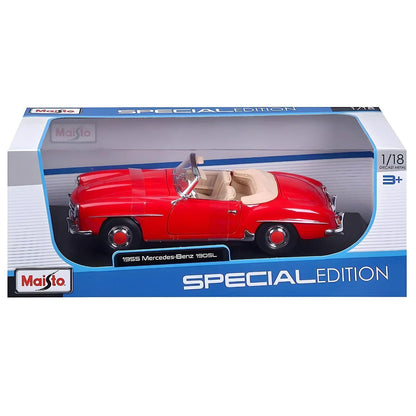 Introducing 1/18 Mercedes-Benz 190SL Cabrio 1955 with SKU 133182425 recommended for ages 3+