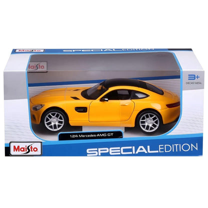 Introducing Yellow Mercedes-Benz AMG GT with SKU 133113425 recommended for ages 3+